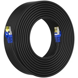 AoforzTech Cat 8 Ethernet Cable 15 ft,Heavy Duty High Speed Network Internet Cable, RJ45 Connector,26AWG 40Gbps 2000Mhz Patch Cord,S/FTP Indoor & Outdoor LAN Cable-Waterproof(Black) AoforzTech Cat 8 Ethernet Cable 15 ft,Heavy Duty High Speed Network Internet Cable, RJ45 Connector,26AWG 40Gbps 2000Mhz Patch Cord,S/FTP Indoor & Outdoor LAN Cable-Waterproof(Black)