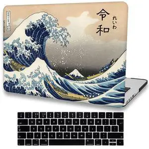 AMCJJ Compatible with MacBook Air 13.6 inch Case 2025 2024 2023 2022 M4 A3240 M3 A3113 M2 A2681, Plastic Hard Shell Case;Keyboard Cover&;Screen Protector,Japan Wave AMCJJ Compatible with MacBook Air 13.6 inch Case 2025 2024 2023 2022 M4 A3240 M3 A3113 M2 A2681, Plastic Hard Shell Case;Keyboard Cover&;Screen Protector,Japan Wave