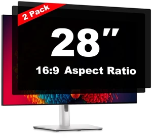 28 Inch Computer Privacy Screen Shield 2 Pack for 16:9 Widescreen Desktop 28 Inch Computer Privacy Screen Shield 2 Pack for 16:9 Widescreen Desktop
