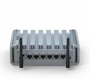 Firewall Appliance, Mini PC 2.5Gbe 6 Lan Port, Micro Router PC, i225 NICs, Celeron J4125, 8GB DDR4 RAM 128GB SSD, HD-MI, RS232 COM, Wifi, Small Case, Auto Power On, Windows 10 / Firewall Software Firewall Appliance, Mini PC 2.5Gbe 6 Lan Port, Micro Router PC, i225 NICs, Celeron J4125, 8GB DDR4 RAM 128GB SSD, HD-MI, RS232 COM, Wifi, Small Case, Auto Power On, Windows 10 / Firewall Software