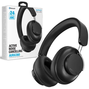 Naztech Aura 360 Midnight 24HR ANC Over Ear Headphone Wireless, Noise Cancelling Headphones Over Ear, Bluetooth Headphone Gym, Active Noise Cancelling Head Phones, Multipoint Connection Dual Vo Naztech Aura 360 Midnight 24HR ANC Over Ear Headphone Wireless, Noise Cancelling Headphones Over Ear, Bluetooth Headphone Gym, Active Noise Cancelling Head Phones, Multipoint Connection Dual Vo