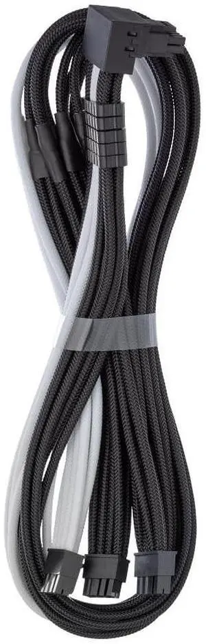 CableMod C-Series Pro ModMesh Sleeved 12V-2x6 12VHPWR 90 StealthSense PCIe Cable for Corsair Type 5 RMX Shift - Variant B (Black + White, 90 16-pin to Triple 8-pin, 65cm) CableMod C-Series Pro ModMesh Sleeved 12V-2x6 12VHPWR 90 StealthSense PCIe Cable for Corsair Type 5 RMX Shift - Variant B (Black + White, 90 16-pin to Triple 8-pin, 65cm)