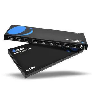 OREI UltraHD 1 in 8 Out HDMI Splitter 4K@60Hz 4:4:4 - HDMI 2.0 and HDCP 2.2 compliant with 3D support and EDID control OREI UltraHD 1 in 8 Out HDMI Splitter 4K@60Hz 4:4:4 - HDMI 2.0 and HDCP 2.2 compliant with 3D support and EDID control