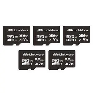 LinkMore XV11 32GB 5 Pack MicroSD Flash Memory Card, Micro SDHC Card, A1, UHS-I, U1, V10, Class 10 Compatible, Read Speed Up to 90 MB/s, SD Adapter Included LinkMore XV11 32GB 5 Pack MicroSD Flash Memory Card, Micro SDHC Card, A1, UHS-I, U1, V10, Class 10 Compatible, Read Speed Up to 90 MB/s, SD Adapter Included