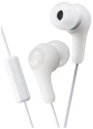 JVC HA-FX7M-E Gumy Plus in-Ear Headphones with Remote and Mic - White JVC HA-FX7M-E Gumy Plus in-Ear Headphones with Remote and Mic - White