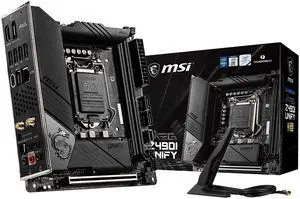 MSI MEG Z490I Unify Gaming Motherboard (LGA 1200, Intel 10th Gen, M.2, USB 3.2 Gen 2, DDR4, Wi-Fi 6, SLI, CFX, Gigabit LAN, Thunderbolt 3, Mini-ITX) MSI MEG Z490I Unify Gaming Motherboard (LGA 1200, Intel 10th Gen, M.2, USB 3.2 Gen 2, DDR4, Wi-Fi 6, SLI, CFX, Gigabit LAN, Thunderbolt 3, Mini-ITX)