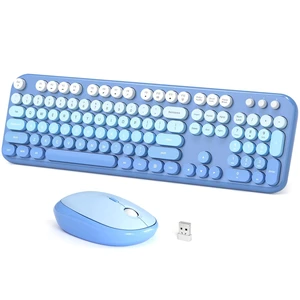 Dilter Wireless Keyboard Mouse Combo, Typewriter Full Size Keyboard with Number Pad and 2 in 1 USB Connected Mouse for Windows 7/8/10, Laptop, Desktop, PC, Computer (Blue Colorful) Dilter Wireless Keyboard Mouse Combo, Typewriter Full Size Keyboard with Number Pad and 2 in 1 USB Connected Mouse for Windows 7/8/10, Laptop, Desktop, PC, Computer (Blue Colorful)