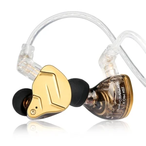 Kinboofi KZ ZSN PRO X 1BA 1DD Hybrid HiFi Earphone in Ear Headphone Monitor ZSN Prox Stereo Sound KZ IEM with Detachable Cable for Musician Drummer (Golden NO Microphone) Kinboofi KZ ZSN PRO X 1BA 1DD Hybrid HiFi Earphone in Ear Headphone Monitor ZSN Prox Stereo Sound KZ IEM with Detachable Cable for Musician Drummer (Golden NO Microphone)