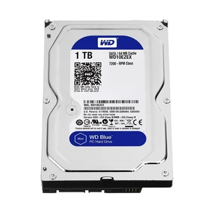 Western Digital(WD) BLUE Deskptop 1TB( 1Terabyte) 3.5"Hard Disk Drive, 5400~7200RPM, SATA3 ( 6.0GB/s), 64MB Cache, IDEAL for PC/Mac/CCTV/NAS/DVR/Raid and SATA Applications, 1YR Warranty Western Digital(WD) BLUE Deskptop 1TB( 1Terabyte) 3.5"Hard Disk Drive, 5400~7200RPM, SATA3 ( 6.0GB/s), 64MB Cache, IDEAL for PC/Mac/CCTV/NAS/DVR/Raid and SATA Applications, 1YR Warranty