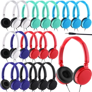 Yunsailing 18 Pack Classroom Headphones Bulk, Wired Headphones,Multicolor Yunsailing 18 Pack Classroom Headphones Bulk, Wired Headphones,Multicolor