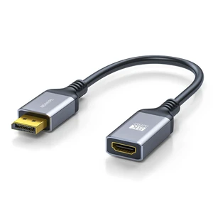 NEXHYPE Active DisplayPort to HDMI Adapter (8K@60Hz, 4K@240Hz) Uni-Directional DP 1.4 to HDMI 2.1 Converter, Male to Female DP to HDMI Adapter Compatible with Desktops, Monitors NEXHYPE Active DisplayPort to HDMI Adapter (8K@60Hz, 4K@240Hz) Uni-Directional DP 1.4 to HDMI 2.1 Converter, Male to Female DP to HDMI Adapter Compatible with Desktops, Monitors