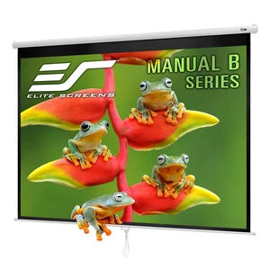 Elite Screens Manual B Series, 100-inch Diagonal 4:3, Pull Down Projection Manual Projector Screen with Auto Lock, M100V Elite Screens Manual B Series, 100-inch Diagonal 4:3, Pull Down Projection Manual Projector Screen with Auto Lock, M100V