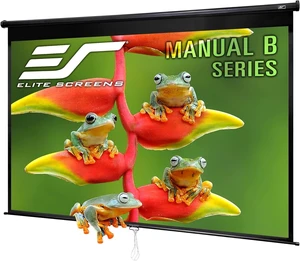Elite Screens Manual B, 120-INCH, 16:10 aspect ratio, Manual Pull Down Projector Screen 4K / 8K Ultra HDR 3D Ready with Auto-Lock Mechanism, 2-YEAR WARRANTY, M120X Elite Screens Manual B, 120-INCH, 16:10 aspect ratio, Manual Pull Down Projector Screen 4K / 8K Ultra HDR 3D Ready with Auto-Lock Mechanism, 2-YEAR WARRANTY, M120X