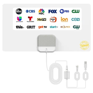 Indoor TV Antenna for Smart TV Free Local Channels, No Monthly Fees Indoor TV Antenna for Smart TV Free Local Channels, No Monthly Fees