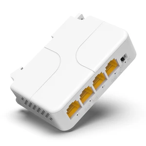 VIMIN 4-Port Gigabit PoE Extender, 1 in 3 Out Indoor PoE Repeater Support IEEE802.3af/at with 1000Mbps, Extend Additional 100m(328ft), Wall and Din Rail Mount, Plug & Play VIMIN 4-Port Gigabit PoE Extender, 1 in 3 Out Indoor PoE Repeater Support IEEE802.3af/at with 1000Mbps, Extend Additional 100m(328ft), Wall and Din Rail Mount, Plug & Play