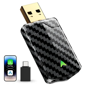 PTGTO Wireless CarPlay Adapter - Convert Wired to Wireless, Fast Auto Connect and No Lag, Plug & Play USB with Gold-Plated Connector, Carbon Fiber Design, Compatible with iPhone 6 or Abo PTGTO Wireless CarPlay Adapter - Convert Wired to Wireless, Fast Auto Connect and No Lag, Plug & Play USB with Gold-Plated Connector, Carbon Fiber Design, Compatible with iPhone 6 or Abo