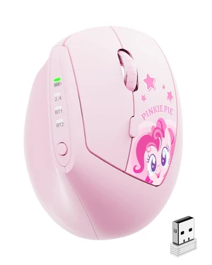 My Little Pony Ergonomic Vertical Mouse, VM01 Dual-Mode (2.4GHz/Bluetooth) Wireless Silent Mouse with LED Battery Indicator, 6 Buttons Silent Clicking Mouse for Wrist Comfort, PC, Laptop, Mac ( My Little Pony Ergonomic Vertical Mouse, VM01 Dual-Mode (2.4GHz/Bluetooth) Wireless Silent Mouse with LED Battery Indicator, 6 Buttons Silent Clicking Mouse for Wrist Comfort, PC, Laptop, Mac (