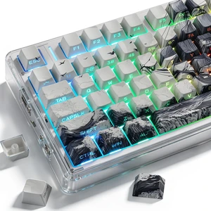 Sunzit PBT Keycaps-Ocean Waves, Side Printed Keycap Set Sunzit PBT Keycaps-Ocean Waves, Side Printed Keycap Set