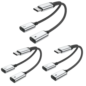 MOGOOD USB C Splitter USB C to USB C Female Adapter USB Y Splitter Cable MOGOOD USB C Splitter USB C to USB C Female Adapter USB Y Splitter Cable