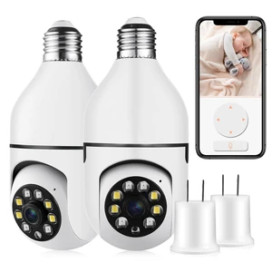 ratolo Security Camera Indoor Wireless WiFi Outdoor Home E27 360 Degree Panoramic Home Security Cameras IP Camera Motion Detection and Alarm Two-Way Audio 2pack ratolo Security Camera Indoor Wireless WiFi Outdoor Home E27 360 Degree Panoramic Home Security Cameras IP Camera Motion Detection and Alarm Two-Way Audio 2pack