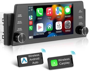 Single Din Touchscree Radio Wireless Apple Carplay & Android Auto Single Din Touchscree Radio Wireless Apple Carplay & Android Auto