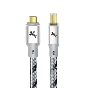 Impeto Audiophiles USB-B to USB-C Printer Cable, HiFi DAC Type-C to Type-B OTG Audio Cable, Data Cable Digital Cable 9.8ft/3M Impeto Audiophiles USB-B to USB-C Printer Cable, HiFi DAC Type-C to Type-B OTG Audio Cable, Data Cable Digital Cable 9.8ft/3M
