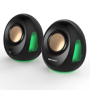 BESTISAN Computer Speakers, 20W Peak Power Bluetooth 5.4, USB & USB-C Powered PC Speakers with 9 RGB Light Modes, Gaming Desktop Speakers, Plug & Play Stereo & Enhanced Bass for Laptop Desktop Monitor BESTISAN Computer Speakers, 20W Peak Power Bluetooth 5.4, USB & USB-C Powered PC Speakers with 9 RGB Light Modes, Gaming Desktop Speakers, Plug & Play Stereo & Enhanced Bass for Laptop Desktop Monitor