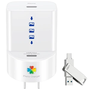 iDiskk 20W PD Fast Charger with 128GB USB-C Flash Drive Auto Backup Cube iDiskk 20W PD Fast Charger with 128GB USB-C Flash Drive Auto Backup Cube