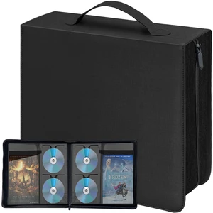 Salajory CD DVD Storage Binder with Handles, PU Leather Corver Salajory CD DVD Storage Binder with Handles, PU Leather Corver