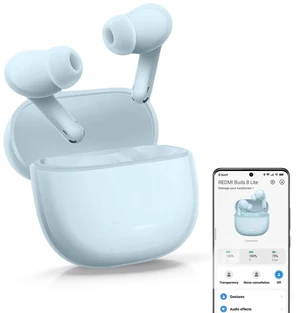 XIAOMI Redmi Buds 8 Lite True Wireless Earbuds, Bluetooth 5.4, 42dB Hybrid ANC, 8H/36H Battery, 12.4mm Driver, IP54, Dual Device, Fast Charging, 4.5g, iOS Android Compatible, Blue XIAOMI Redmi Buds 8 Lite True Wireless Earbuds, Bluetooth 5.4, 42dB Hybrid ANC, 8H/36H Battery, 12.4mm Driver, IP54, Dual Device, Fast Charging, 4.5g, iOS Android Compatible, Blue