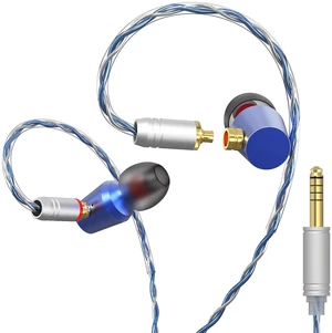 GUAEIMO G4M4C1L HiFi IEMs, Wired in-Ear Monitors with Detachable MMCX Cable, Professional Audiophile Earbuds, Aluminum Shell & 4-Strand Silver-Plated Cable, 4.4mm No Mic Azure Blue GUAEIMO G4M4C1L HiFi IEMs, Wired in-Ear Monitors with Detachable MMCX Cable, Professional Audiophile Earbuds, Aluminum Shell & 4-Strand Silver-Plated Cable, 4.4mm No Mic Azure Blue