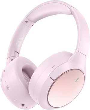 Hybrid ANC Wireless Over-Ear Headphones, 100H Playtime, Hi-Res Audio, Bluetooth 6.0, Multi-Mode Noise Cancellation, Comfort Fit, iOS & Android Compatible, Foldable Design, Travel-Friendly (Pink Hybrid ANC Wireless Over-Ear Headphones, 100H Playtime, Hi-Res Audio, Bluetooth 6.0, Multi-Mode Noise Cancellation, Comfort Fit, iOS & Android Compatible, Foldable Design, Travel-Friendly (Pink