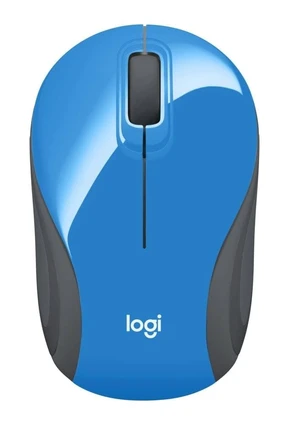 Logitech Wireless Mini Mouse M187 Ultra Portable, 1000 DPI Optical Tracking, 3-Buttons, PC/Mac/Laptop - Blue Logitech Wireless Mini Mouse M187 Ultra Portable, 1000 DPI Optical Tracking, 3-Buttons, PC/Mac/Laptop - Blue
