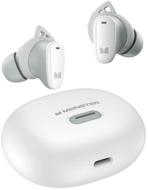Monster N-Lite 206 Wireless Earbuds Bluetooth 5.4 in-Ear Headphones White Monster N-Lite 206 Wireless Earbuds Bluetooth 5.4 in-Ear Headphones White