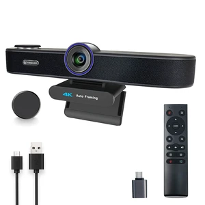 TONGVEO AI Auto-Tracking 4K Webcam with Microphones and Speaker, 5X Digital Zoom Webcam 4K Adjustable Field of View Remote Control Works with Microsoft Teams, Zoom, Google Meet, PC Mac Laptop TONGVEO AI Auto-Tracking 4K Webcam with Microphones and Speaker, 5X Digital Zoom Webcam 4K Adjustable Field of View Remote Control Works with Microsoft Teams, Zoom, Google Meet, PC Mac Laptop