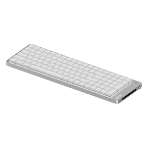 LOFREE Flow2 Low-Profile Mechanical Keyboard, CNC Aluminum Body with Gasket Mount, Tri-Mode Wireless, Hot-Swappable & VIA Compatible, Side Touch Bar, for Mac/Windows (Silver with Silence, 100 K LOFREE Flow2 Low-Profile Mechanical Keyboard, CNC Aluminum Body with Gasket Mount, Tri-Mode Wireless, Hot-Swappable & VIA Compatible, Side Touch Bar, for Mac/Windows (Silver with Silence, 100 K