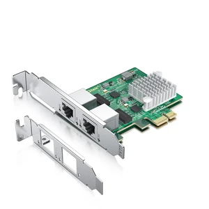 H!Fiber 2.5Gbase-T PCIe NIC with Realtek RTL8125 Chip, 2.5Gb Network Card, 2500/1000/100 Mbps,Dual RJ45 Ports, PCIe X1, Ethernet Card for Windows/Windows Server/Linux H!Fiber 2.5Gbase-T PCIe NIC with Realtek RTL8125 Chip, 2.5Gb Network Card, 2500/1000/100 Mbps,Dual RJ45 Ports, PCIe X1, Ethernet Card for Windows/Windows Server/Linux
