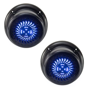 RecPro 2 Pack RV Flush Mount Speakers ^^ 5.25" Black ^^ Blue LED RecPro 2 Pack RV Flush Mount Speakers ^^ 5.25" Black ^^ Blue LED