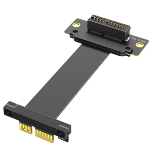 Mustpoint PCI-e PCI Express 5.0 1X Extension Cable (Dual Vertical 90 Degree Direction) Mustpoint PCI-e PCI Express 5.0 1X Extension Cable (Dual Vertical 90 Degree Direction)