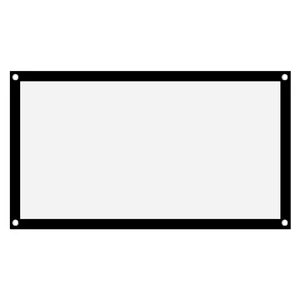 Portable Projector Screen, Foldable Non Crease White Polyester, Front Back Projection, Outdoor Camping Movie (100in) Portable Projector Screen, Foldable Non Crease White Polyester, Front Back Projection, Outdoor Camping Movie (100in)