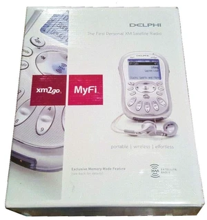 Delphi MyFi XM2GO Portable XM Satellite Radio Receiver with Home / Car Kits Delphi MyFi XM2GO Portable XM Satellite Radio Receiver with Home / Car Kits