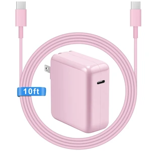 Mac Book Pro Air Charger with 10FT Extra Long Type C Charging Cable, Pink Mac Book Pro Air Charger with 10FT Extra Long Type C Charging Cable, Pink
