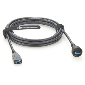 IP67 Waterproof USB 3.0 Male to Female Extension Cable Round Panel Mount 5Gbps USB A Flush Threaded Recessed Data Transfer & Charging Cable for Printer, Scanner, Industrial Automation(3M/9.84FT) IP67 Waterproof USB 3.0 Male to Female Extension Cable Round Panel Mount 5Gbps USB A Flush Threaded Recessed Data Transfer & Charging Cable for Printer, Scanner, Industrial Automation(3M/9.84FT)