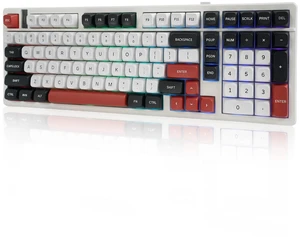 MMViCTY K98 Wireless Mechanical Keyboard, 98Key PreLubed HotSwappable TriMode(BT5.0/2.4G/USBC), Gasket Mount, 10000mAh Battery, RGB Backlit, PBT SidePrinted Keycaps for Gaming & Office MMViCTY K98 Wireless Mechanical Keyboard, 98Key PreLubed HotSwappable TriMode(BT5.0/2.4G/USBC), Gasket Mount, 10000mAh Battery, RGB Backlit, PBT SidePrinted Keycaps for Gaming & Office
