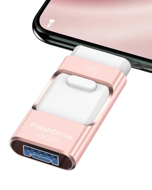 128GB Flash Drive for Phone Photo Stick,Thumb Drive USB Stick High Speed Transfer USB Drives External Picture Video Storage Memory Expansion for Phone/Pad/PC (Copper Pink) 128GB Flash Drive for Phone Photo Stick,Thumb Drive USB Stick High Speed Transfer USB Drives External Picture Video Storage Memory Expansion for Phone/Pad/PC (Copper Pink)