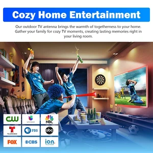Outdoor TV Antenna, 360 Omni-Directional HDTV Antenna for Smart TV, Digital UHF VHF Outdoor Antenna for Roof, Attic & RV, Supports 4K 1080P OTA Local Channels, Includes 32.8ft Coaxial Cable (Black) Outdoor TV Antenna, 360 Omni-Directional HDTV Antenna for Smart TV, Digital UHF VHF Outdoor Antenna for Roof, Attic & RV, Supports 4K 1080P OTA Local Channels, Includes 32.8ft Coaxial Cable (Black)