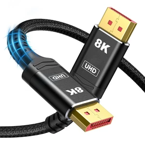 Capshi 8K 4K DisplayPort Cable 1.4, Fiber Optic DP Cord 50ft Capshi 8K 4K DisplayPort Cable 1.4, Fiber Optic DP Cord 50ft
