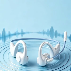 AYI Open Ear Wireless Earbuds with Mic, Hi-Fi Stereo Sound, LED Power Display, 48H Playtime, Multipoint Pairing & Voice Assistant, Ultra-Low Latency for Workout and Gaming, M38 White. AYI Open Ear Wireless Earbuds with Mic, Hi-Fi Stereo Sound, LED Power Display, 48H Playtime, Multipoint Pairing & Voice Assistant, Ultra-Low Latency for Workout and Gaming, M38 White.