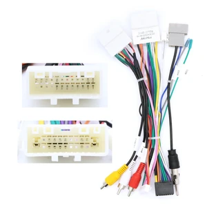Strpump 16pins Car Radio Power Harness Cable Wire Compatible for Nissan X-Trail Teana Navara Qashqai Sentra with Factory AMP Support OEM Camera Strpump 16pins Car Radio Power Harness Cable Wire Compatible for Nissan X-Trail Teana Navara Qashqai Sentra with Factory AMP Support OEM Camera