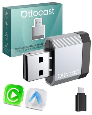 OTTOCAST Mini Nova 2026 Wireless CarPlay & Android Auto Adapter, Ultra-Compact 2-in-1 Dongle, 5-Second Auto-Connect, iOS 10+ & Android 11+ OTTOCAST Mini Nova 2026 Wireless CarPlay & Android Auto Adapter, Ultra-Compact 2-in-1 Dongle, 5-Second Auto-Connect, iOS 10+ & Android 11+